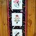Hair Stylist quilted banner wall hanging - hairdresser 12.5 in x 34 in