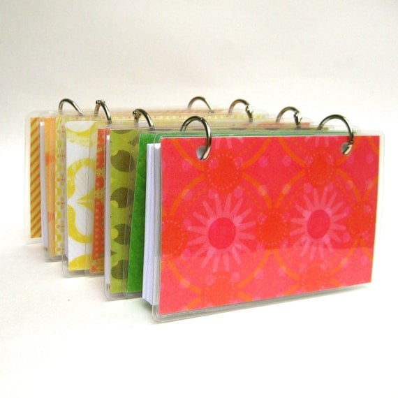 3 x 5 Index Card or Note Card Binder Set of Four by CrownBindery