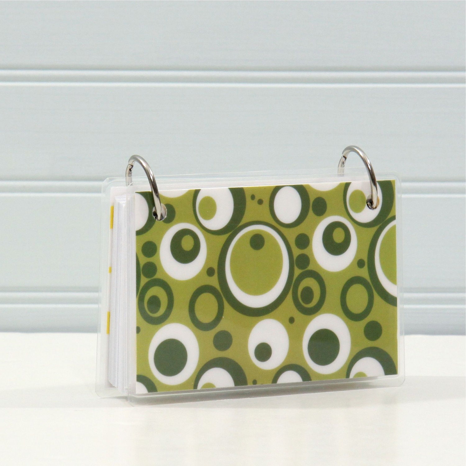 SALE 3 x 5 Index Card or Note Card Binder Loopy by CrownBindery