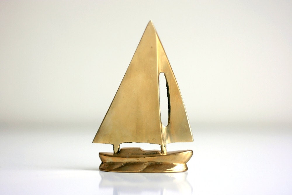 Vintage Brass Sailboat Letter opener