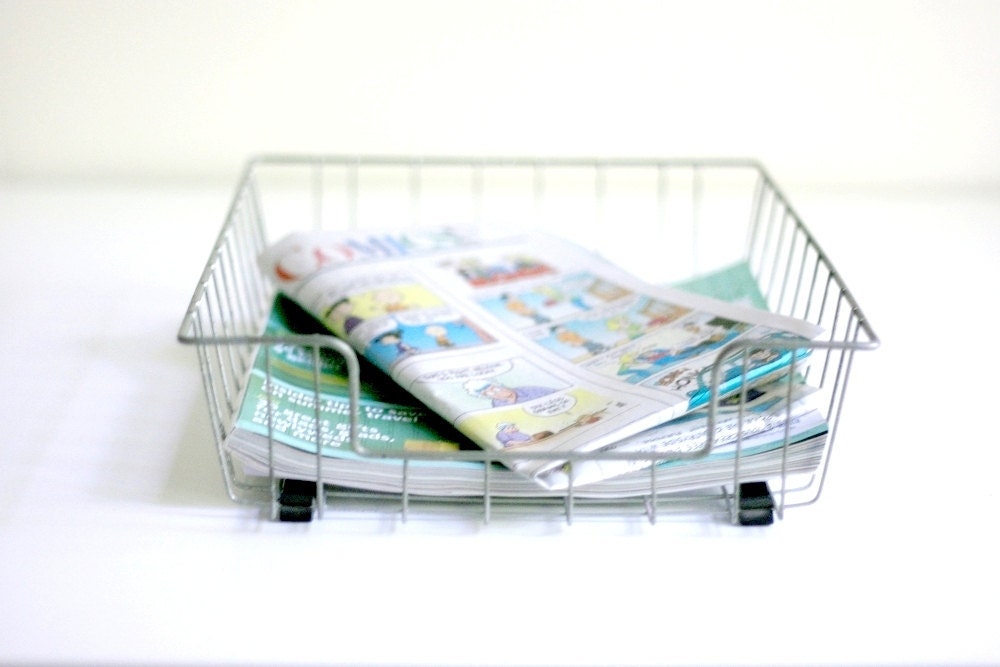 Vintage Industrial Paper Tray