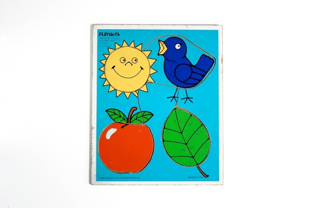 Vintage Playskool Board Puzzle