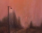 Landscape oil painting print - Unknown Road