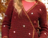 Crochet PATTERN for Crossover Cardigan