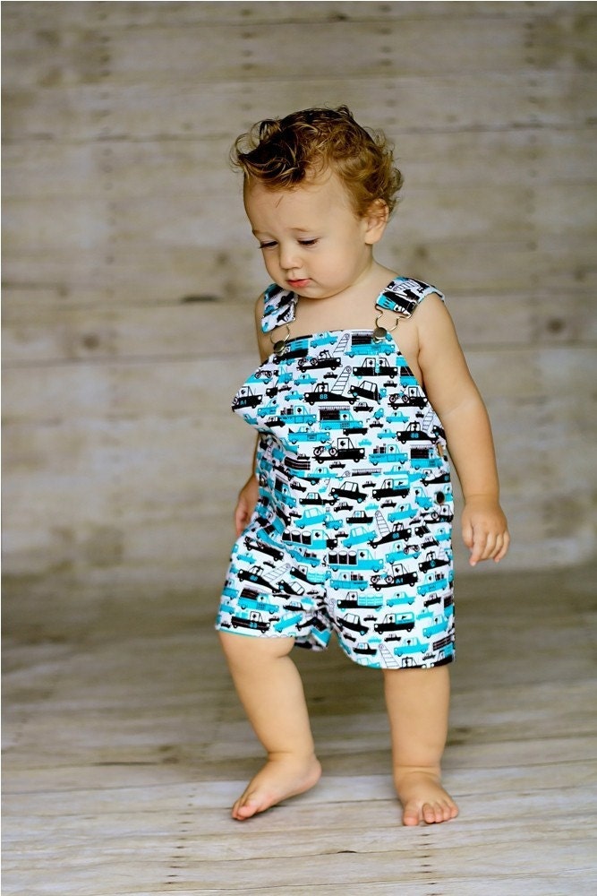 Shortall in Turquoise Tow Trucks - 12/18 Months (LAST ONE)