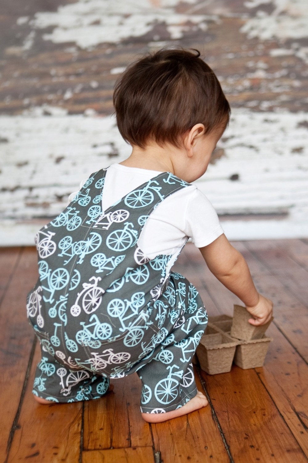 Overall in Blue Bicycles & Tricycles - Featured on Etsy Finds Back to School Issue