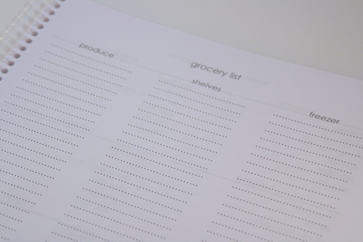 Notebook- Menu Planner/ Grocery List (Limited Edition)