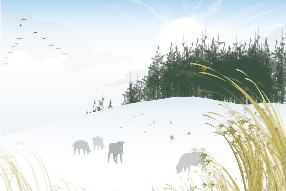 Cows on the Hill