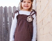 The Classic Brown Polka Dot Smocked Dress... handmade childrens clothing by laken and lila