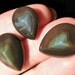 Three Enchanting Rainbow Obsidian Heart Cabochons