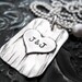 Personalized Hand Stamped Necklace - Sterling Silver Jewelry - Carved In A Tree