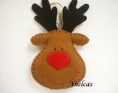 Rudolph the Red Nosed Reindeer, Felt Christmas Ornament