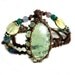 green CALCITE macrame Necklace - Your Stone for Cleansing-ethnic healing crystal tribal