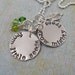 Hand Stamped Necklace - From Little Seeds - Sterling Silver Charm Necklace - Teacher Necklace