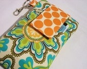 cellphone cover, Droid, Iphone IPod Touch Blackberry HTC CASE (Padded , pocket and cover) -- Vintage Paisley