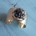 Wide Cuff Bracelet With Vintage Jewelry Adornments
