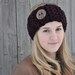 Wool Button Ear Warmer