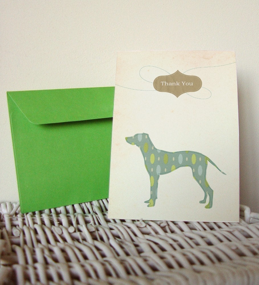 Dalmatian Thank You Postcard