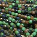 FLIRTY 3mm Faceted Opaque Denim Picasso Mix Firepolished Czech Glass Beads (D2)