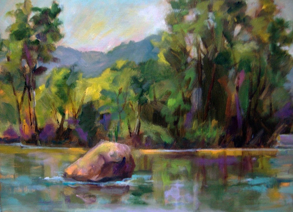 River Rock Painting