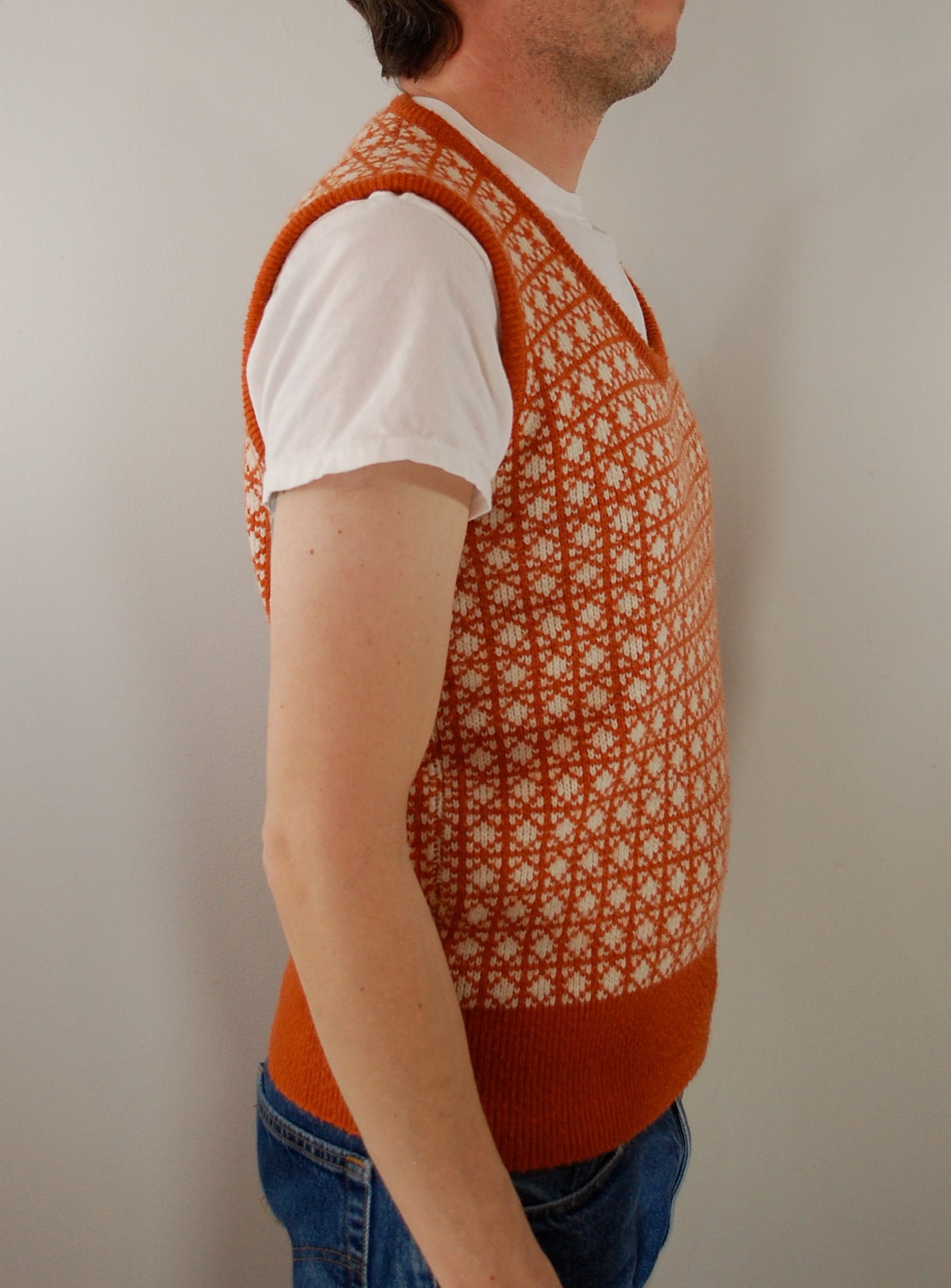 Vintage JC Penneys TOWNCRAFT Sweater Vest Mens XL