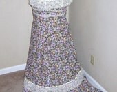 High School dance...1970s prairie dress - size 15-16