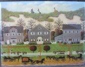 vintage Charles Wysocki - Nantucket Winds wooden print