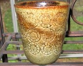 Vintage hand thrown cup/mini vase