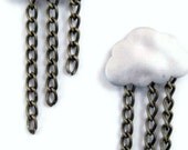 Matt Silver Cloud Earrings