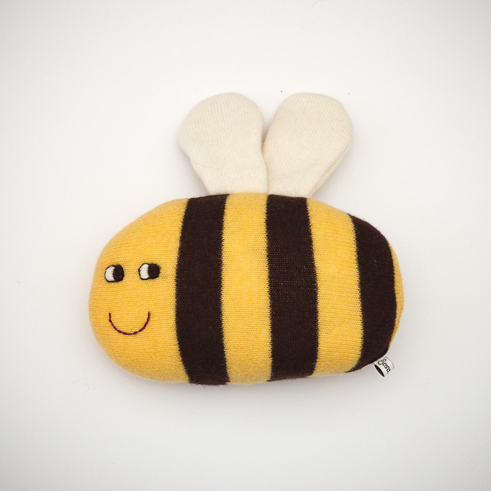 Basil the Bee Lambswool Plush - Made to order