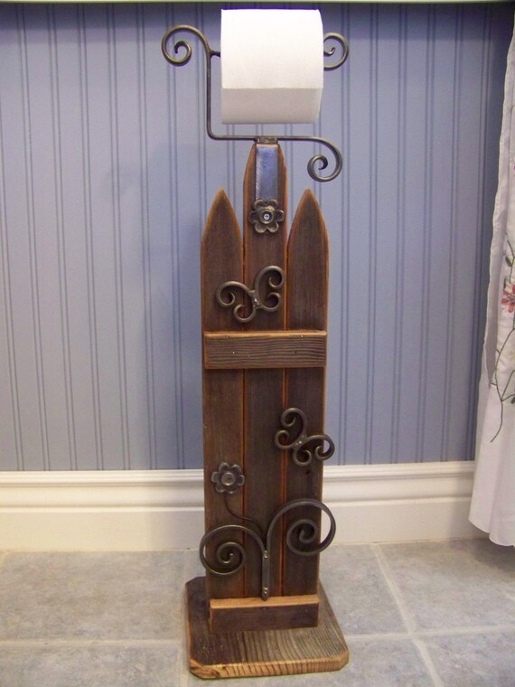 Free Standing Toilet Paper Holder by CRAFTBENDER on Etsy