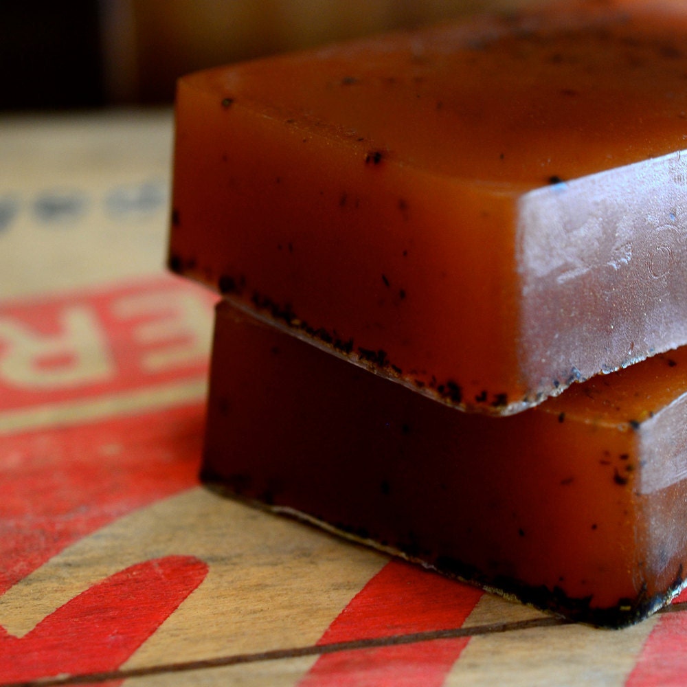 Tobacco Honey Soap - Pipe Tobacco, Golden Honey - Handmade Glycerin Soap