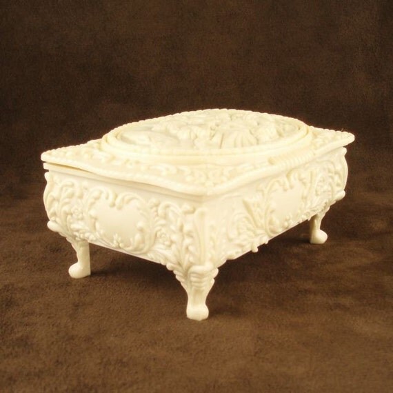 Items similar to VINTAGE CELLULOID JEWELRY BOX on Etsy