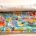 Nifty Fifty United States of America with Capitals Burp Cloth for Baby Boy or Baby Girl in Alexander Henry Fabric