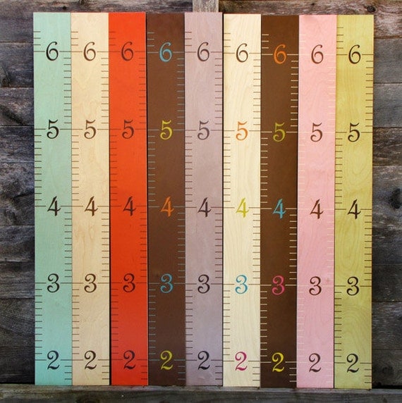 Wooden Ruler Growth Charts