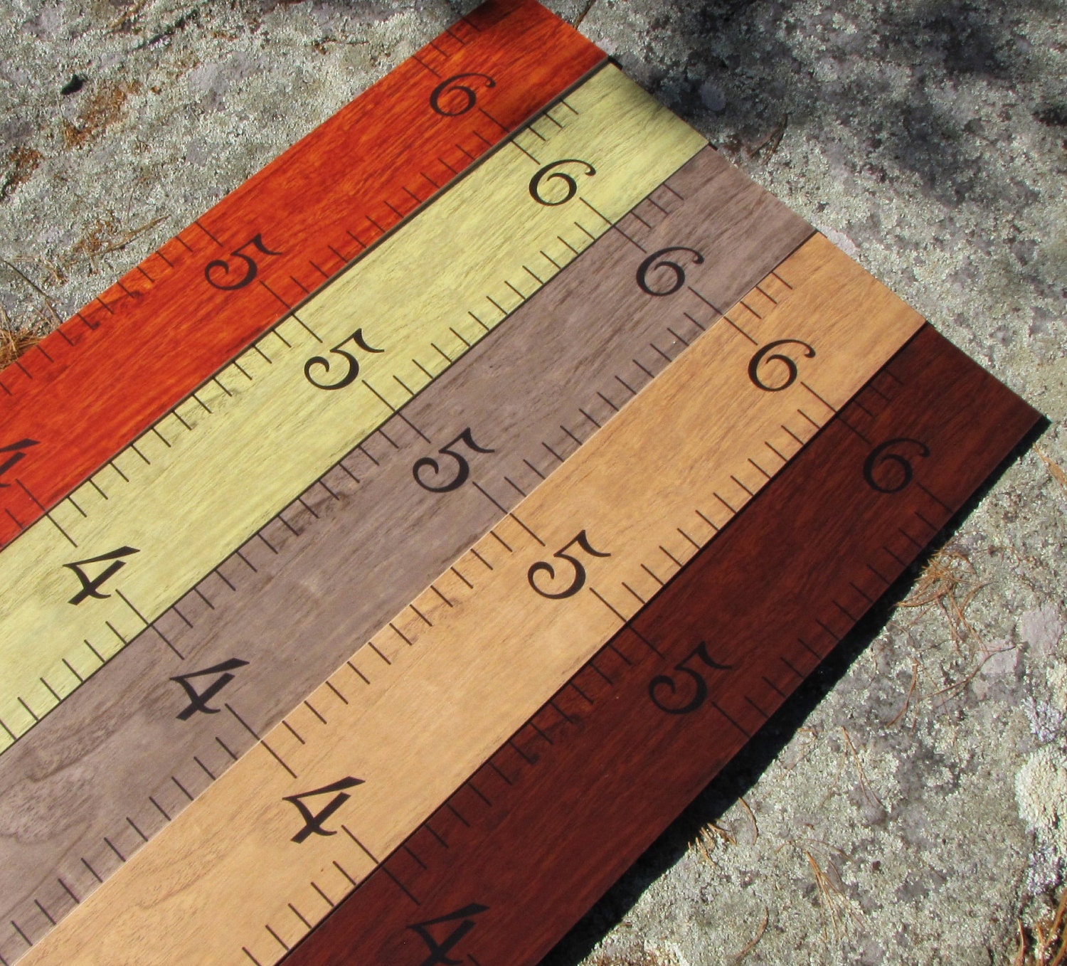 Wooden Ruler Growth Charts - Growth Ruler for Children
