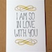 anniversary card i am so in love with you card gift for her letterhappy etsy stationery wedding gift handmade lemon zest greeting card