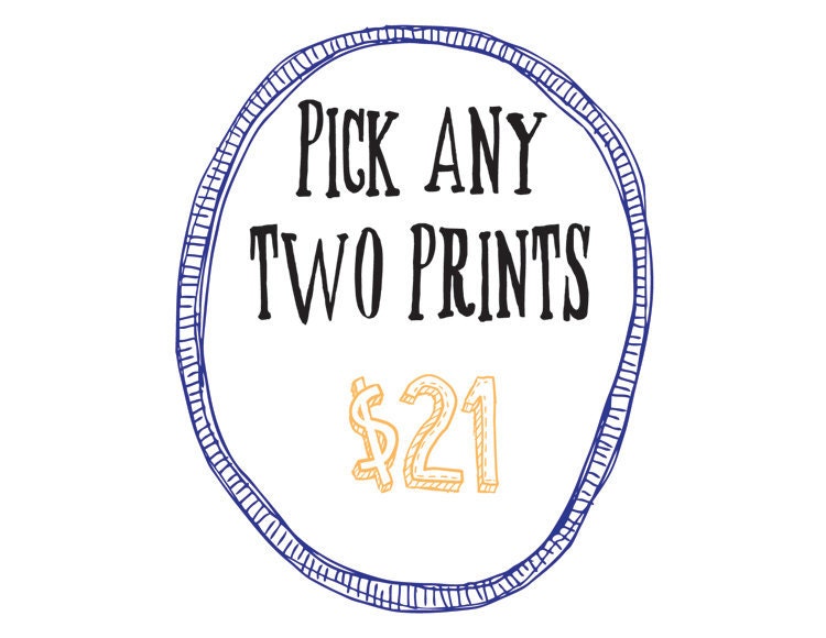 pick any two letterhappy prints value pack