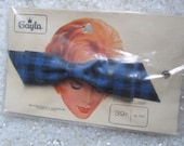 Rare vintage barrette plaid hair bow