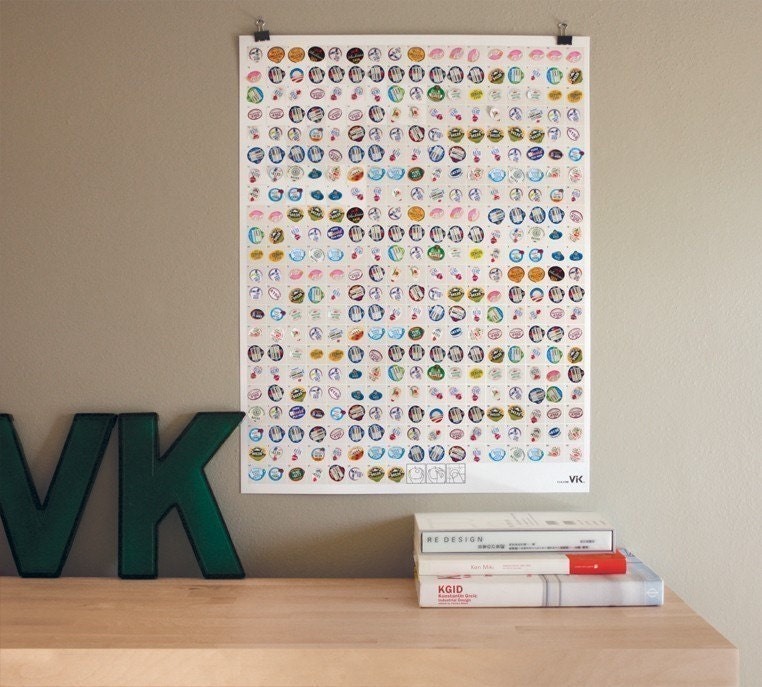 An Apple A Day letterpress calendar (white)