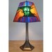 Stained Glass Dog Table Lamp