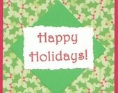 Happy Holidays Note Cards - Holly - Set of Four