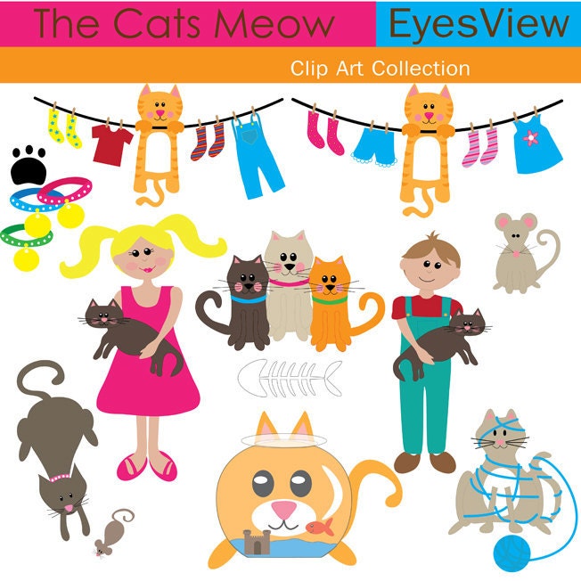 cat meowing clipart - photo #23