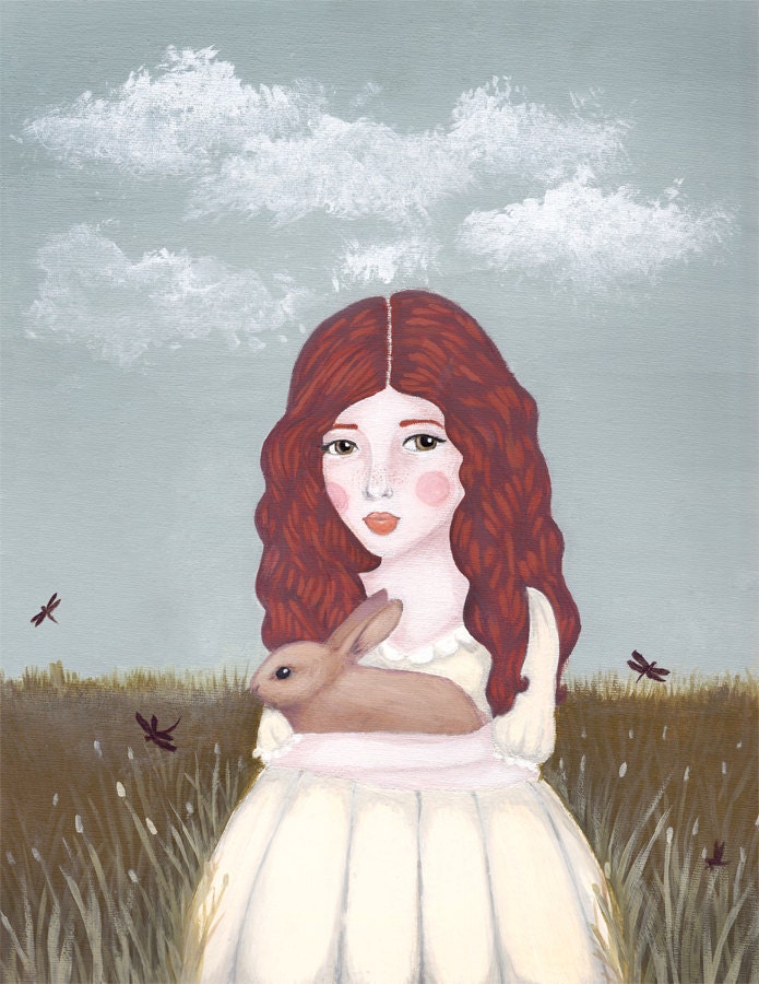 Ruby and the Meadow print