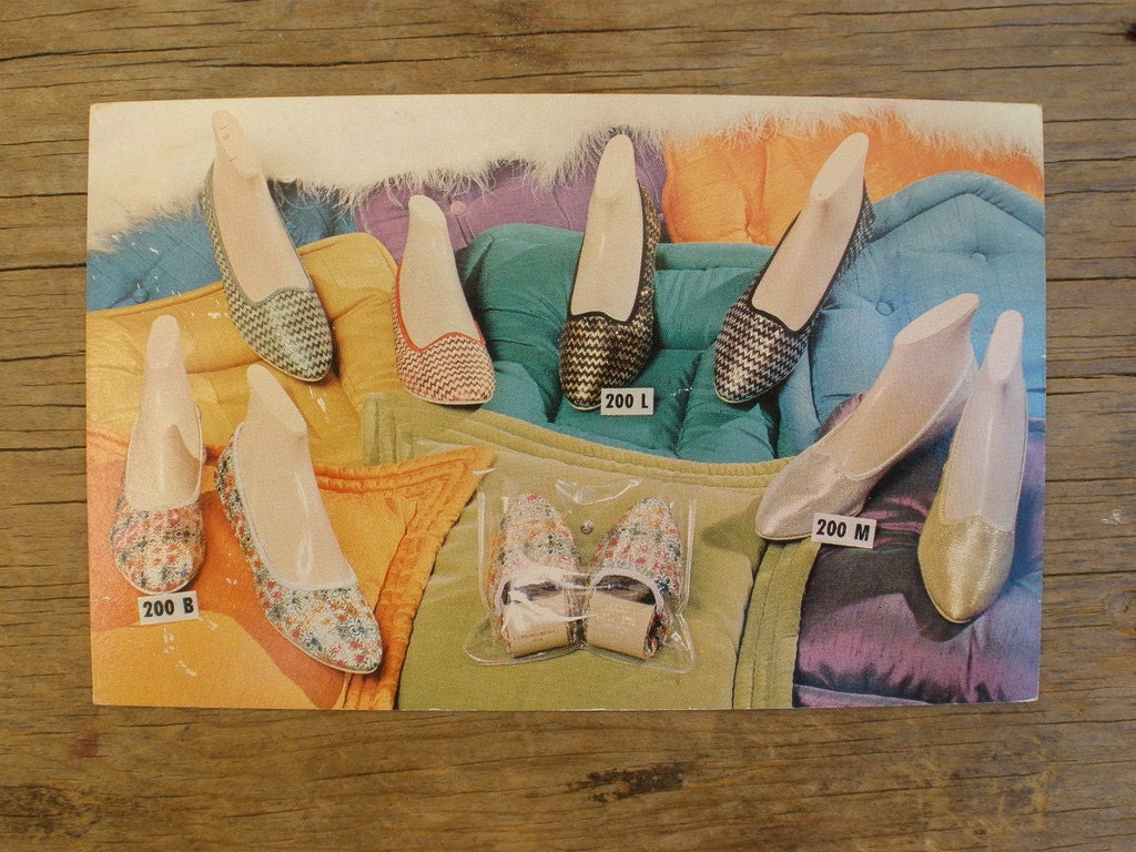 Vintage Ladies Footwear Advertising Card