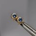 blue sapphire earrings- 18k gold