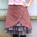 Dusty Rose ruffle front skirt Sz 8