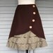 Tobacco Road ruffle front skirt Sz 12