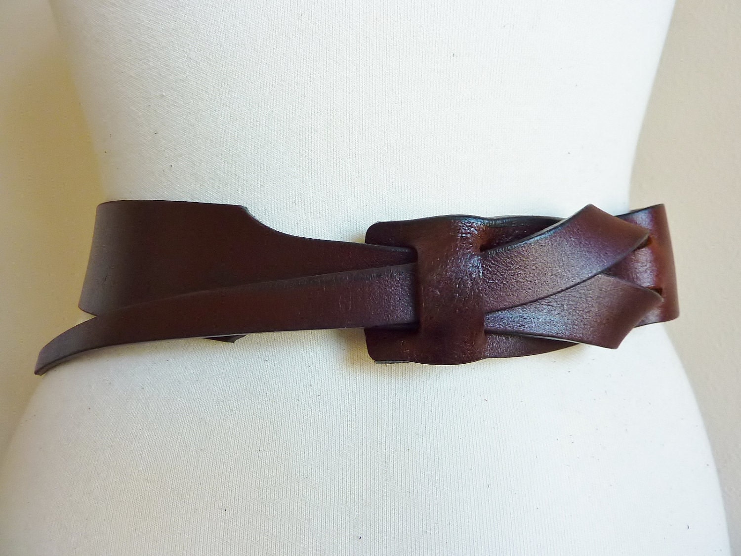 Mahogany Leather MUSE Belt 1 1/2 inches Nickle-free