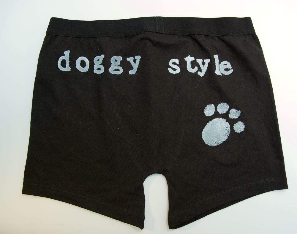 Cheeky paw print mens boxer briefs